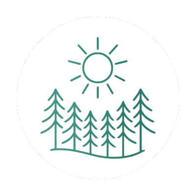 Full Day icon full sun with tree line