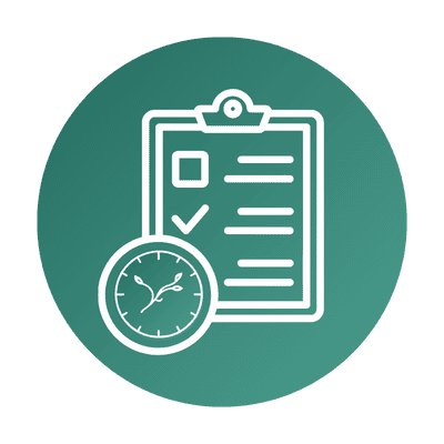 Join the Waitlist Icon clipboard with clock
