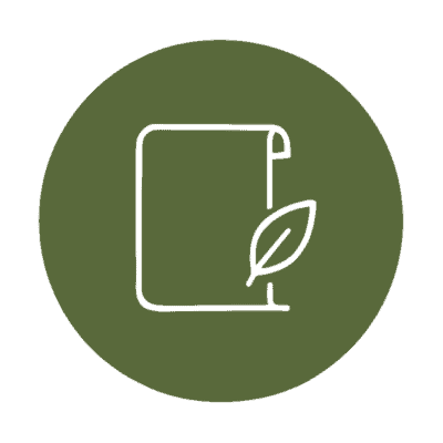 Tuition and enrollment icon paper with pen leaf