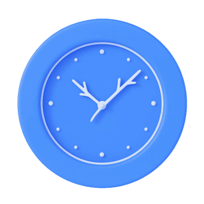 3d forest clock icon