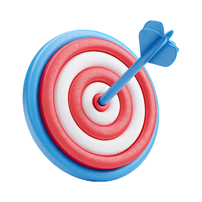 Target with dart in center