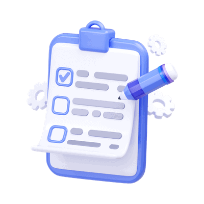 Schedule Icon showing clipboard with pencil