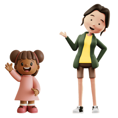 teacher and child icon