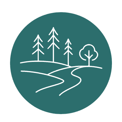 Sixteen Acres Icon forest trees with path